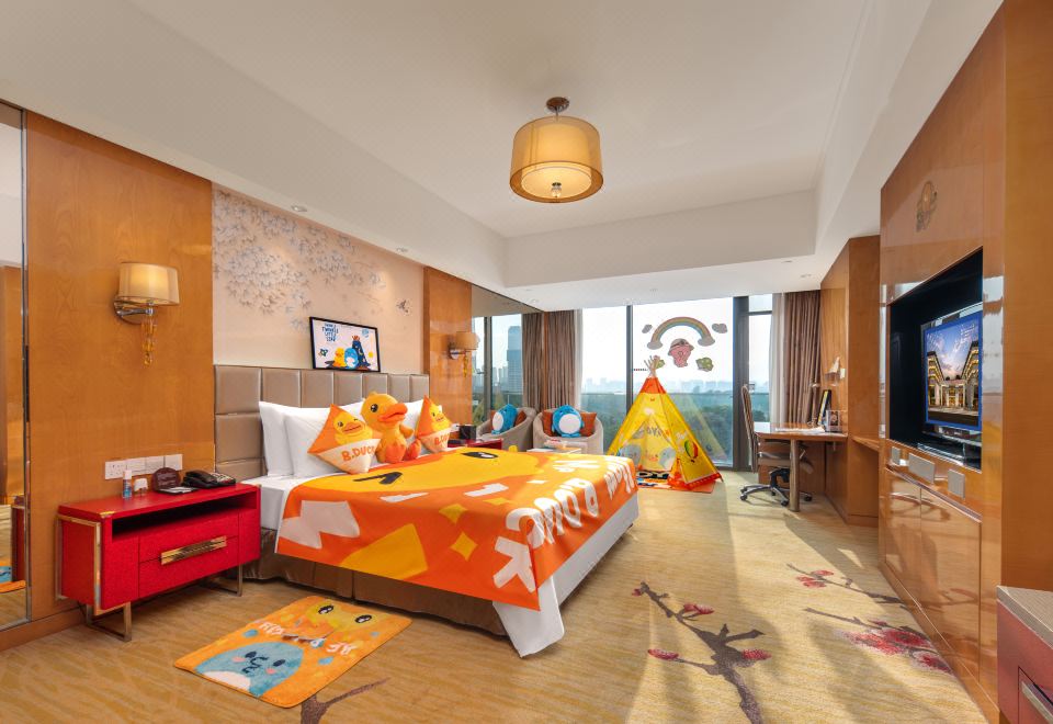 小黃鴨親子主題大床房