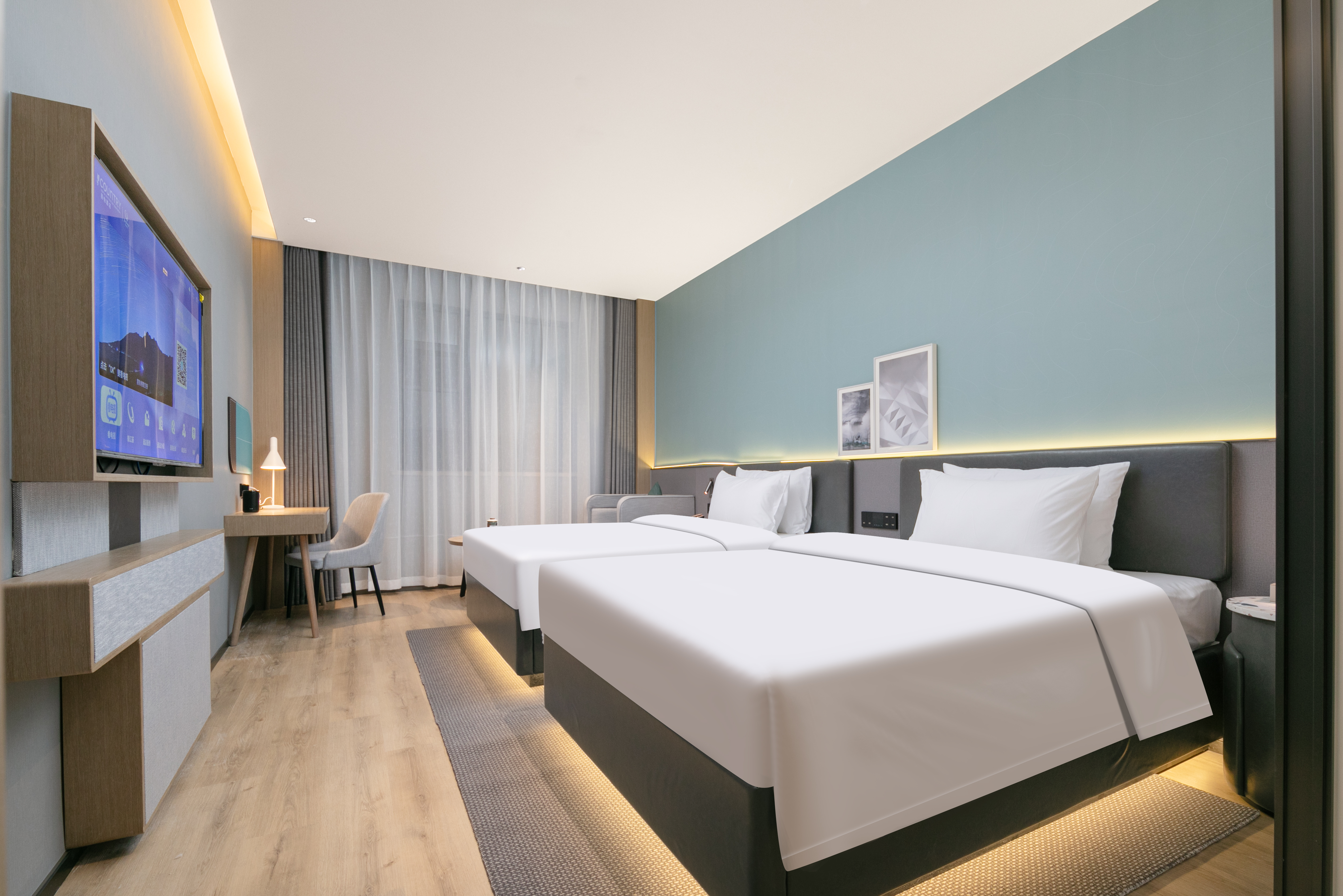 豪华双床房（无忧办公+一缕茶香）