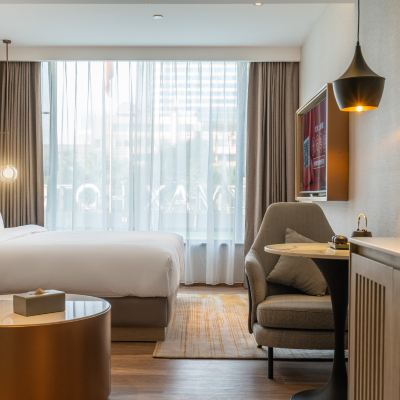 一張床XL（智能客控+電視可投屏+mini冰箱） ZMAX滿兮飯店（廣州珠江新城五羊邨地鐵站店）優惠