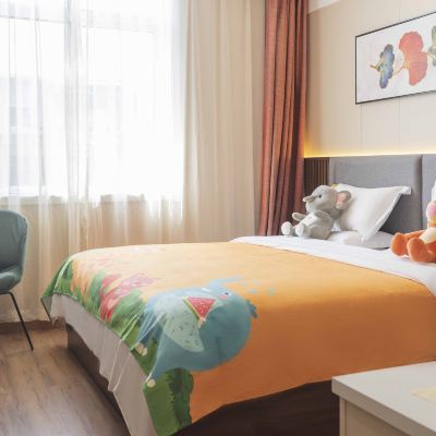 暖暖小動物主題親子套房+超大空間+安心入住+孩童帳篷 西安途悅飯店（鐘鼓樓回民街店）優惠