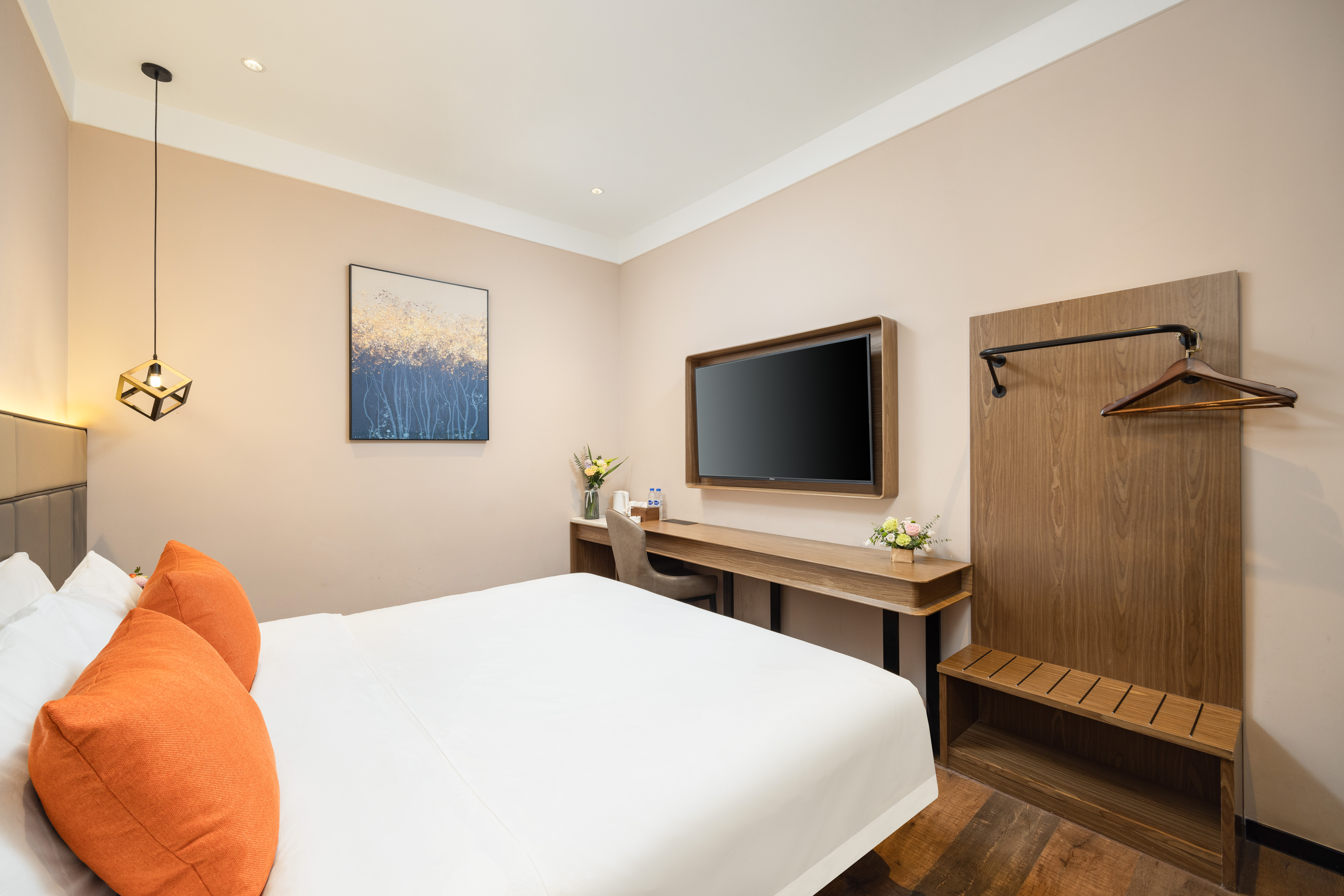 禧悦·静谧舒睡大床房【决明子睡枕+智能电视投屏】