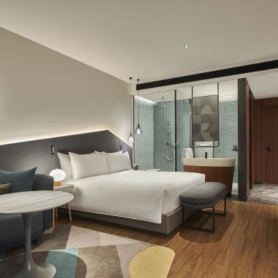 悅居大床房 上海前灘雅辰悅居飯店優惠