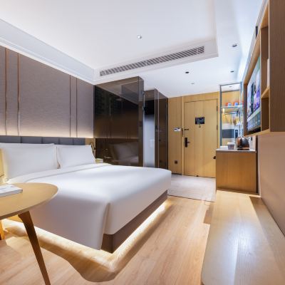 幾木家庭房（電動馬桶、電動窗簾、智能小度、小冰箱、智能投屏） 北京南站馬家堡地鐵站亞朵X飯店優惠