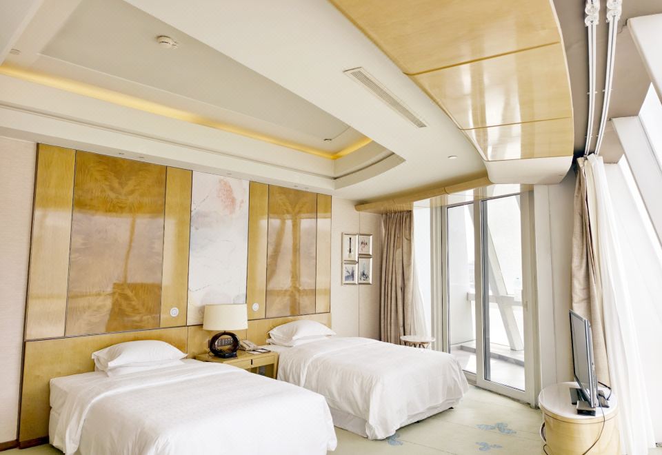 暖汤温泉·彩虹桥夜景太湖内湖景观双床房