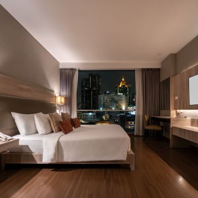 特大床一室公寓 曼谷阿德菲套房飯店優惠