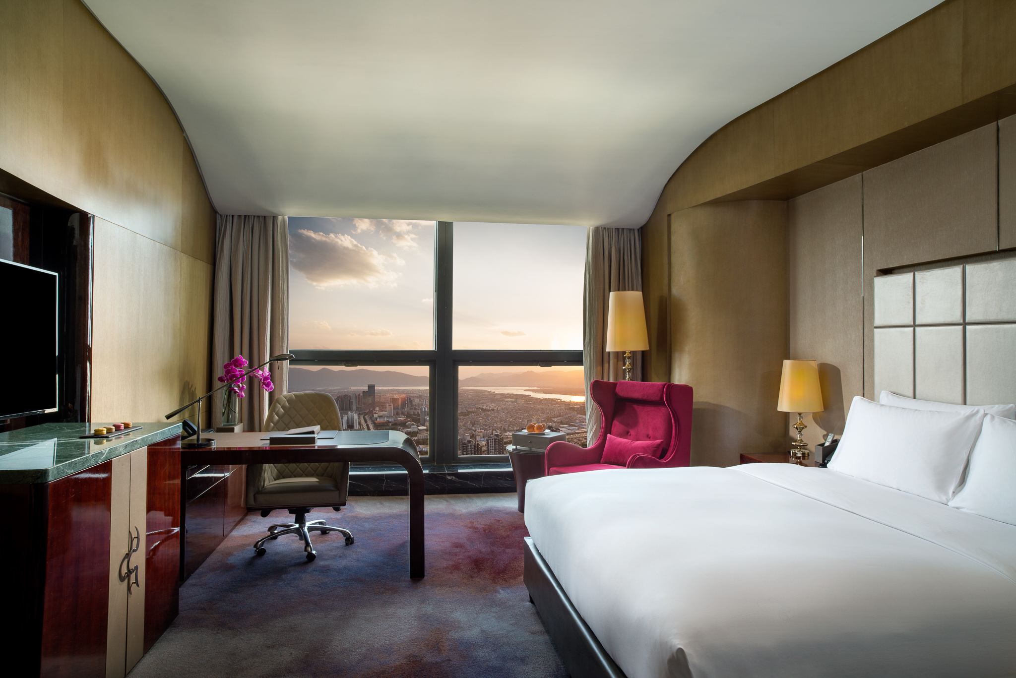 豪華城市景觀大床房