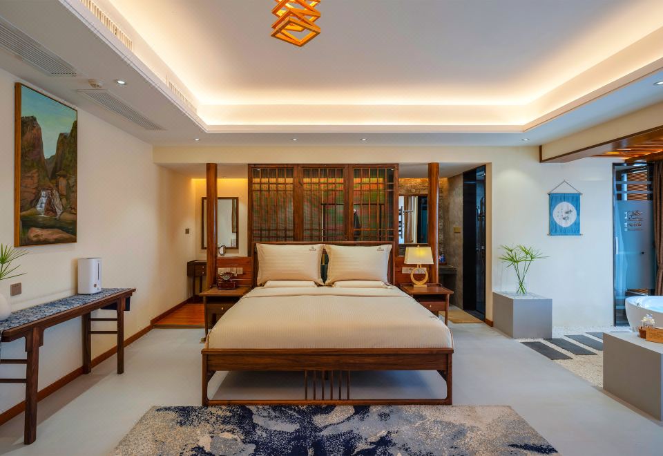 景观花园露台大床套房