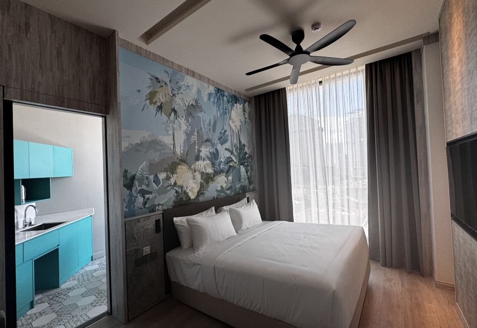 诺尔丁特大床房，带拉奈及城市/桥景