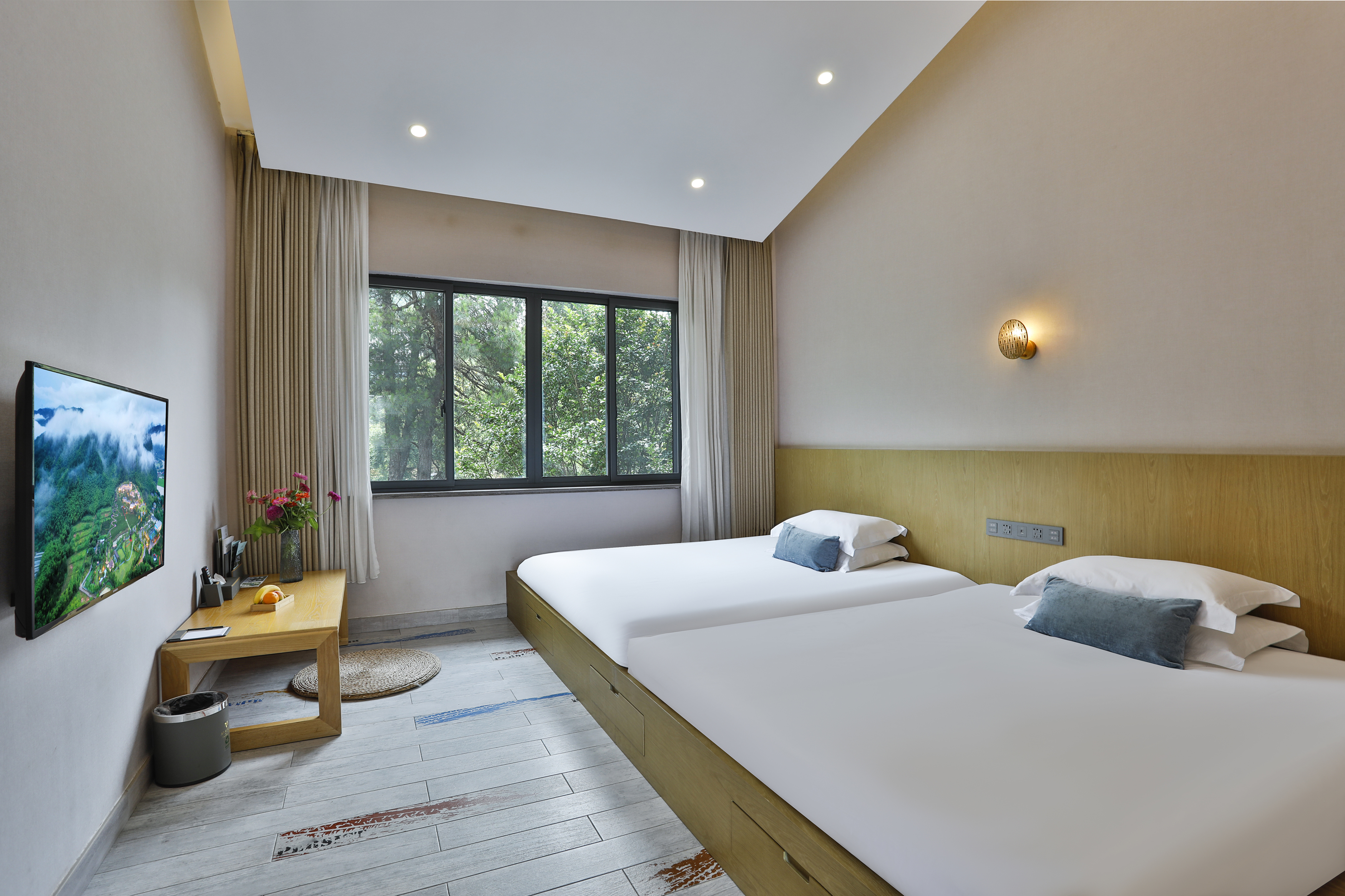 日式榻榻米双床房