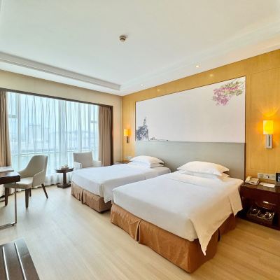 棲園樓豪華雙床房（靜謐睡眠+全景落地窗+室內泳池） 廈門空港佰翔花園飯店優惠