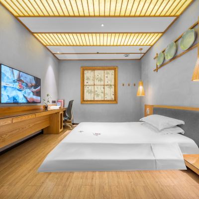陶然雲棲榻榻米無窗|全屋新風系統+投屏電視+零壓助眠 水晶璞邸飯店（景德鎮陶溪川店）優惠