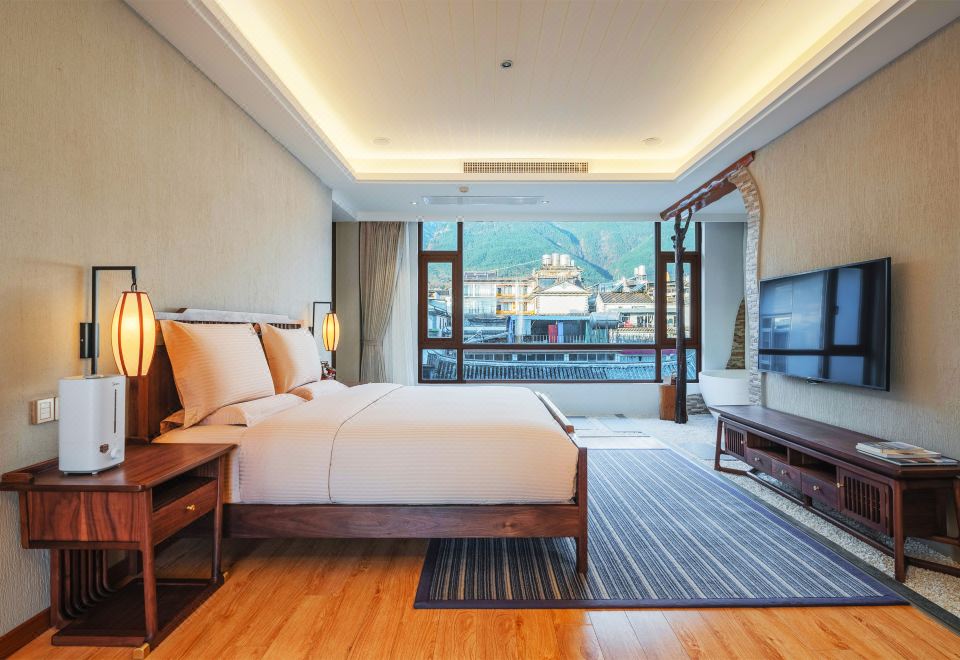 景观花园露台大床套房