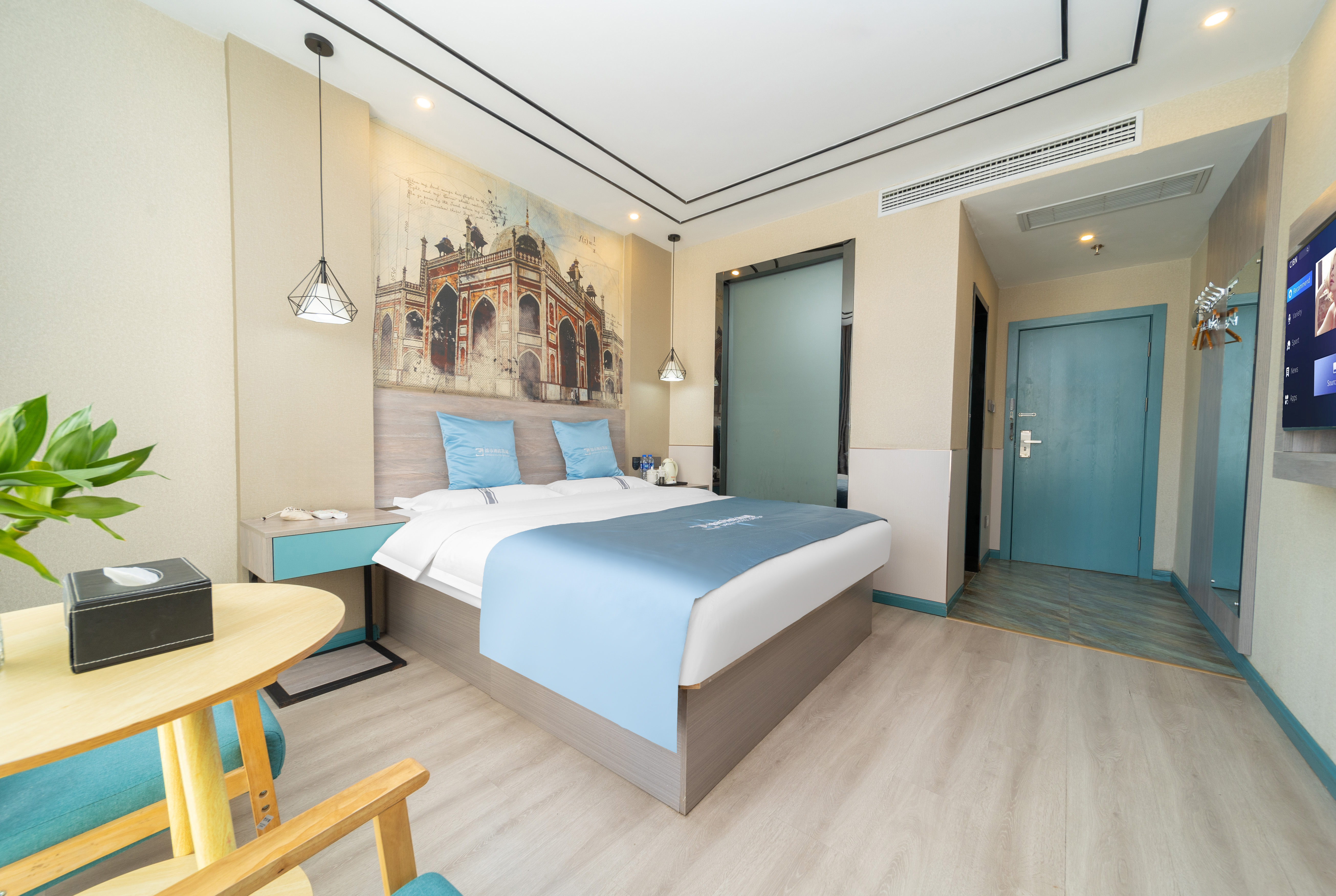 惠享-大床房【采光通透+乾湿分离+水街夜景】