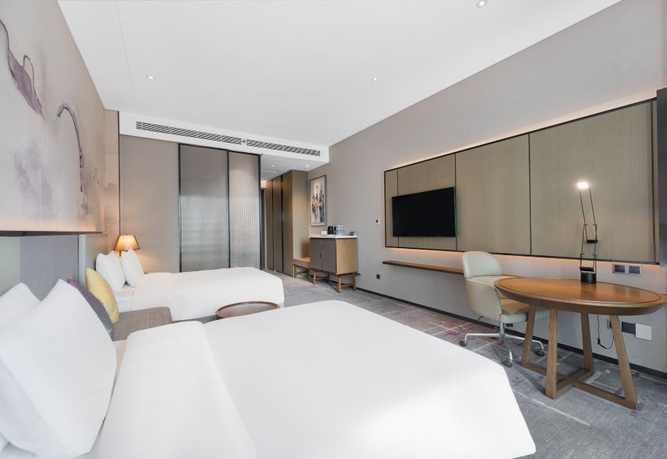 雪遥行政城景双床房