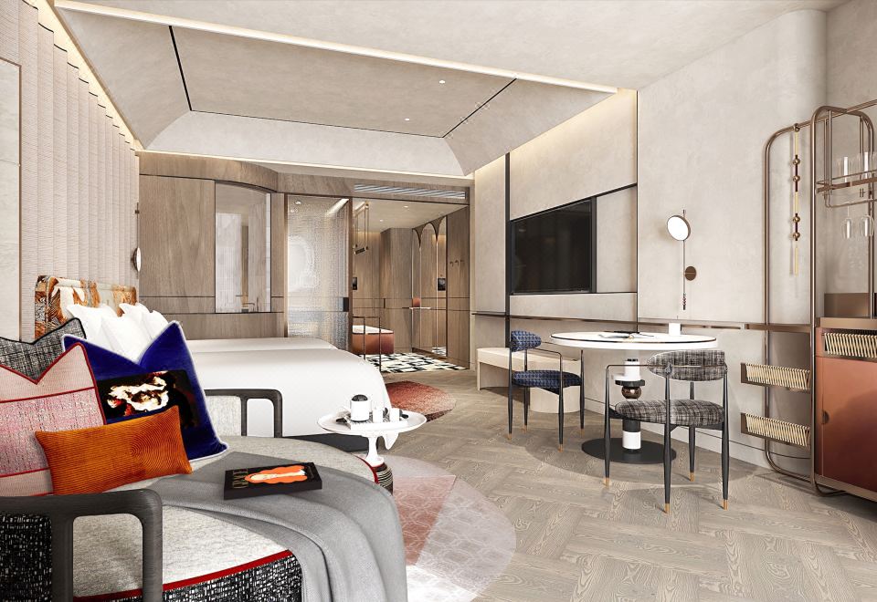 精品湖景双床房