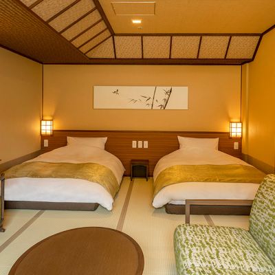 標準雙床間 帶天然溫泉 定山溪悠楽草菴優惠