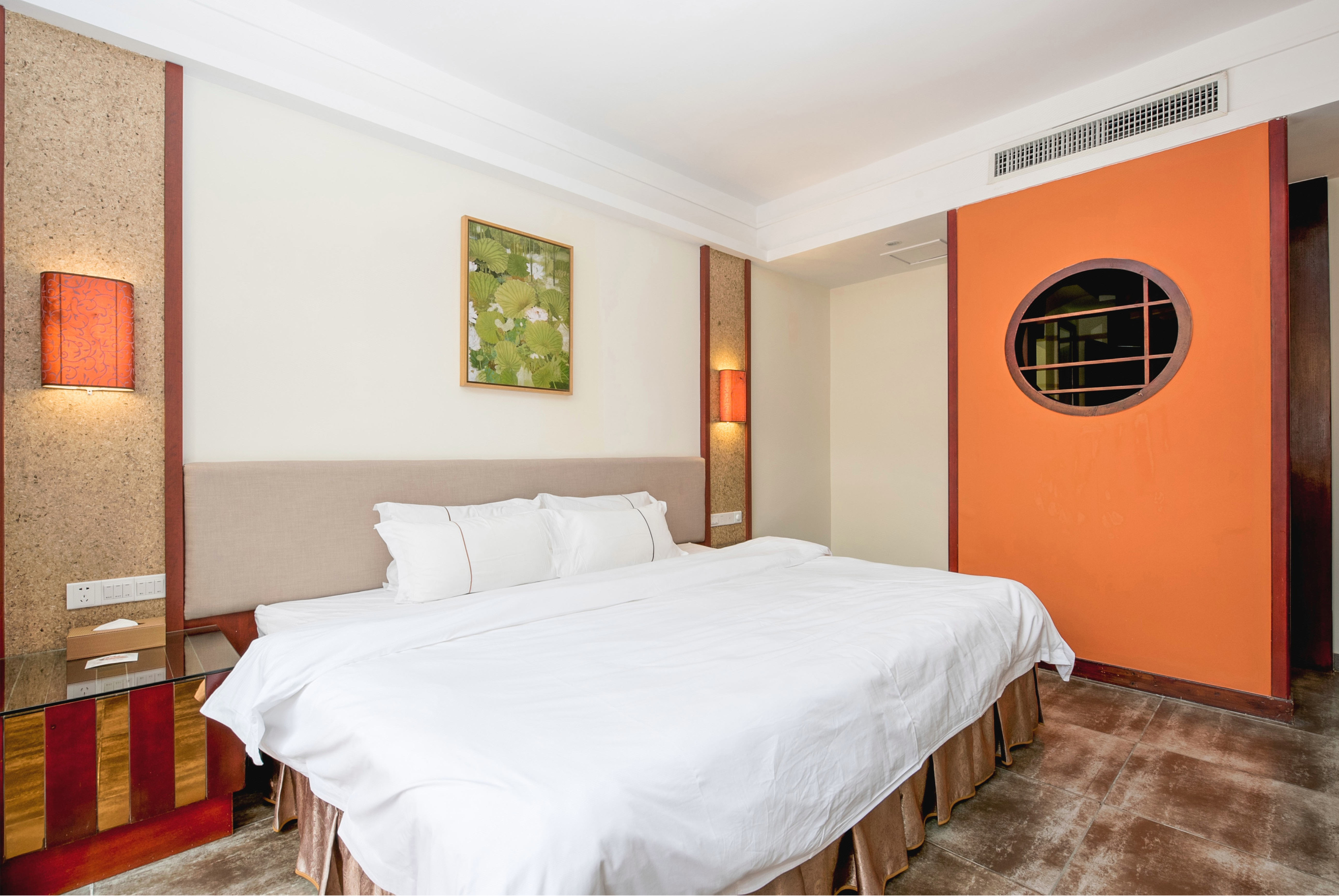 别墅私密大床花园情侣房|独立温泉池