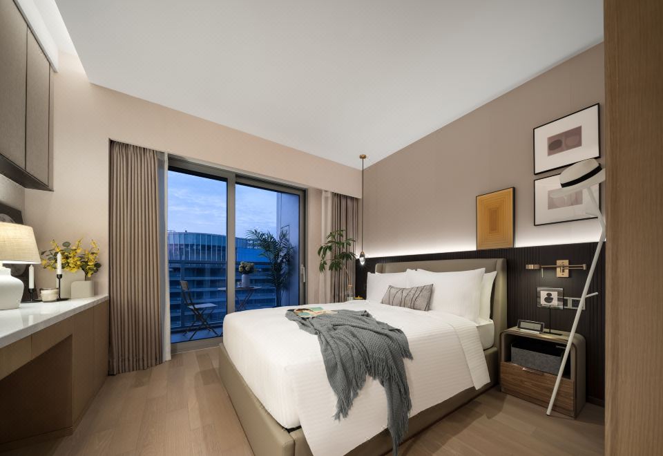 单房公寓（洗烘机+冰箱+投屏）