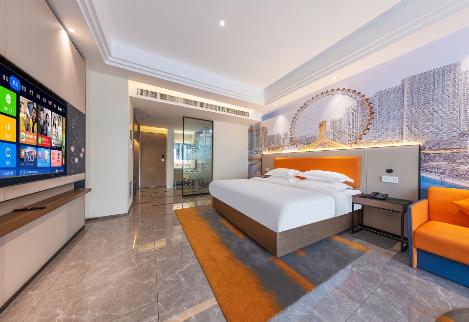 等云·观山高级大床房[高空远眺+都市疗愈+智能投屏]