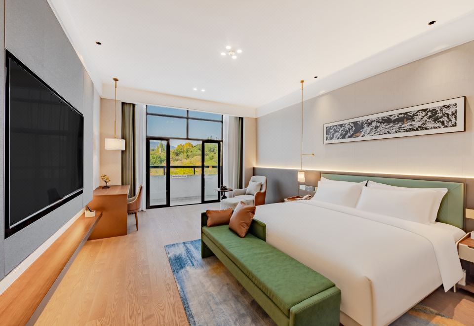 2號樓園景大床房（語音智能客控+75寸投屏電視）