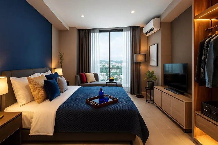 ห้องดีลักซ์ เตียงใหญ่ 1 เตียง วิวทะเล