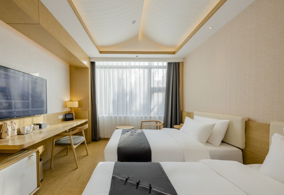 凌霜居雙床房·新中式風溫暖雅居+投屏電視+智能客控