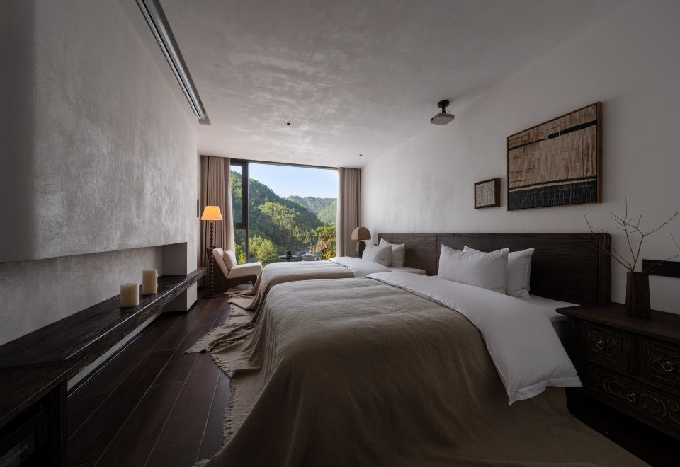 奚苝.观景双床房-零压床垫︱智能客控︱极米投屏