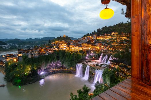 Tuwang Palace · Eight Halls, Furong Town (Waterfall View, Core Scenic Area)