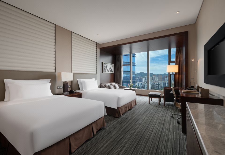 高級城景雙床間