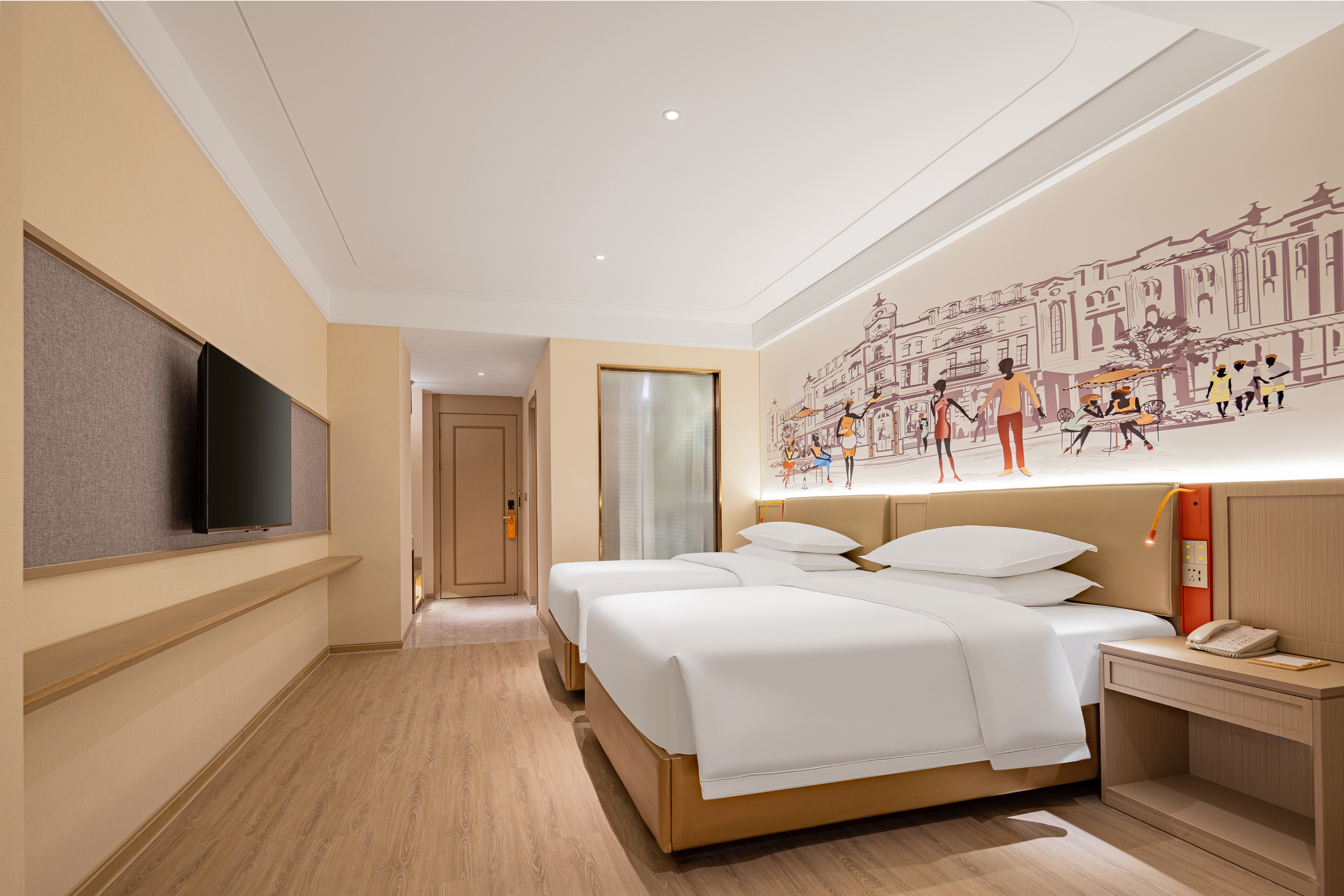 山景雙床房（智能客控.氛圍小夜燈）