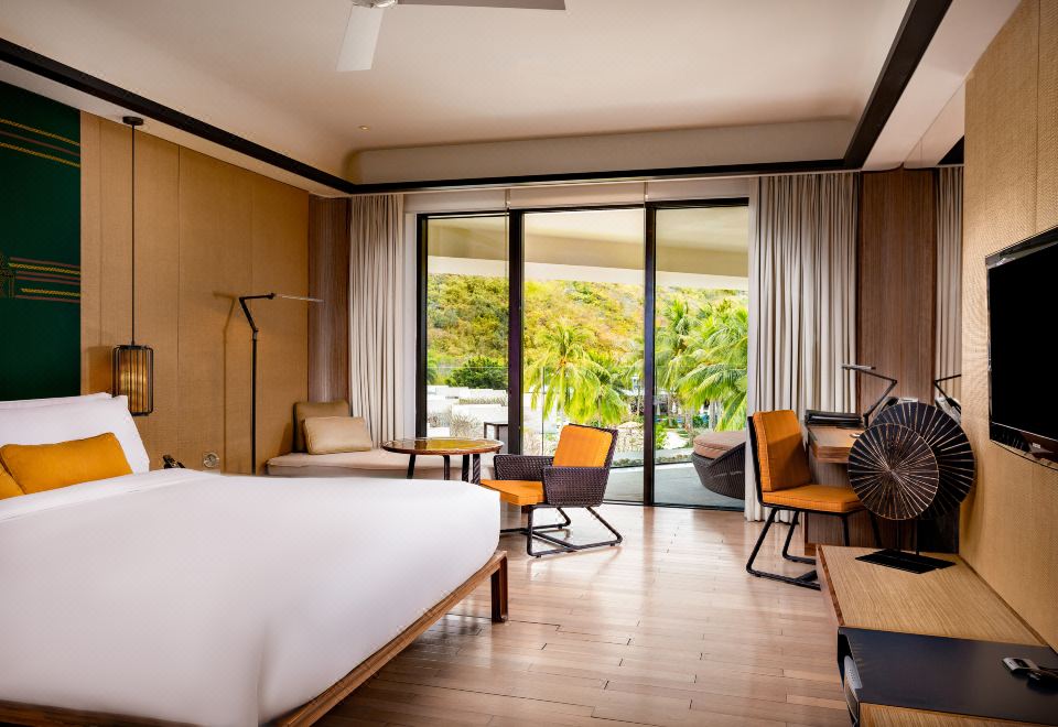 單臥大床套房（花園景觀+戶外休閑區）