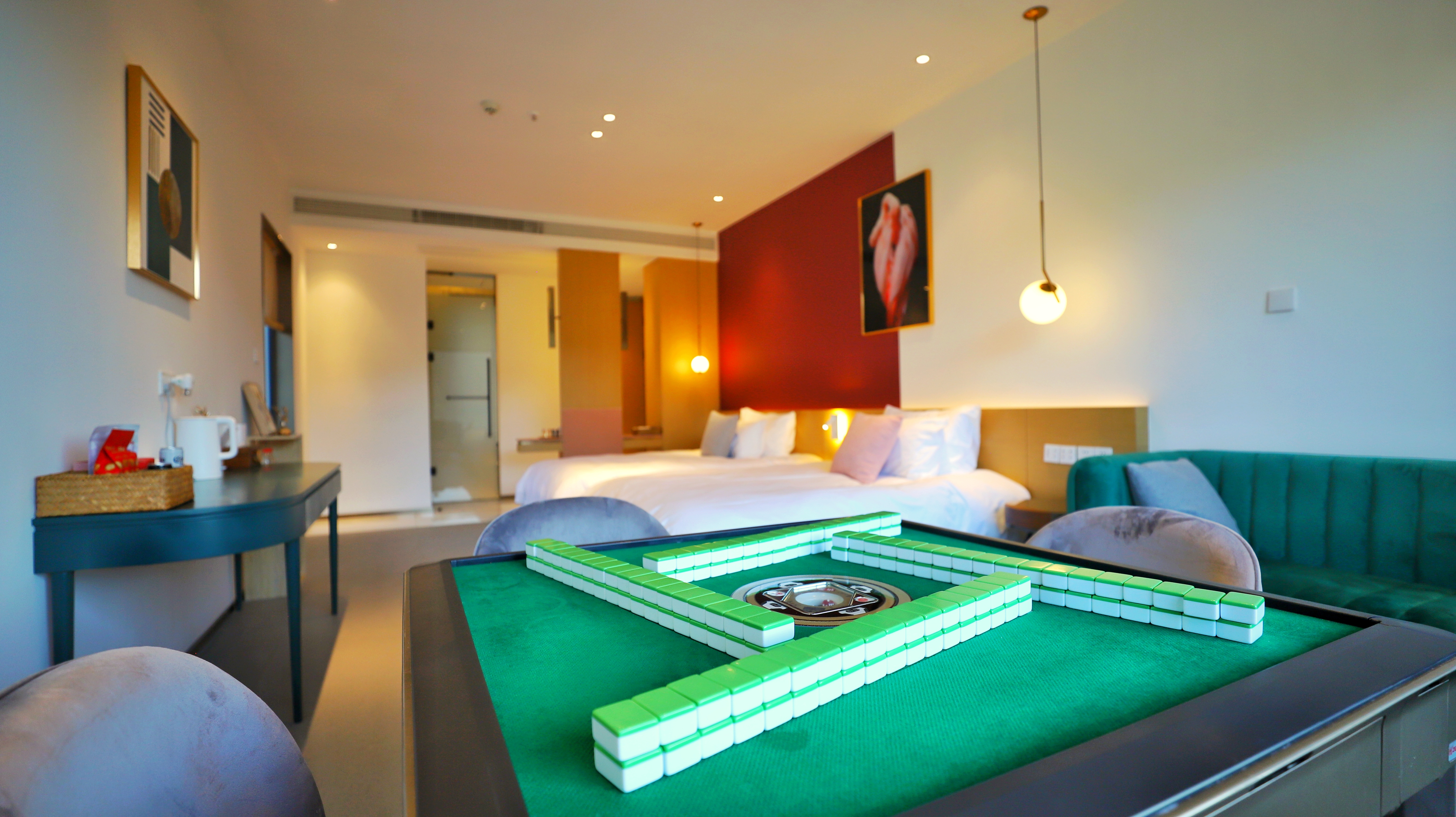 山景棋牌双床房