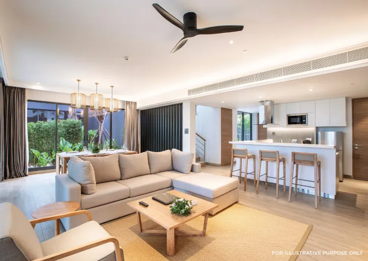 วิลล่าสามห้องนอนพร้อมสระว่ายน้ำส่วนตัว