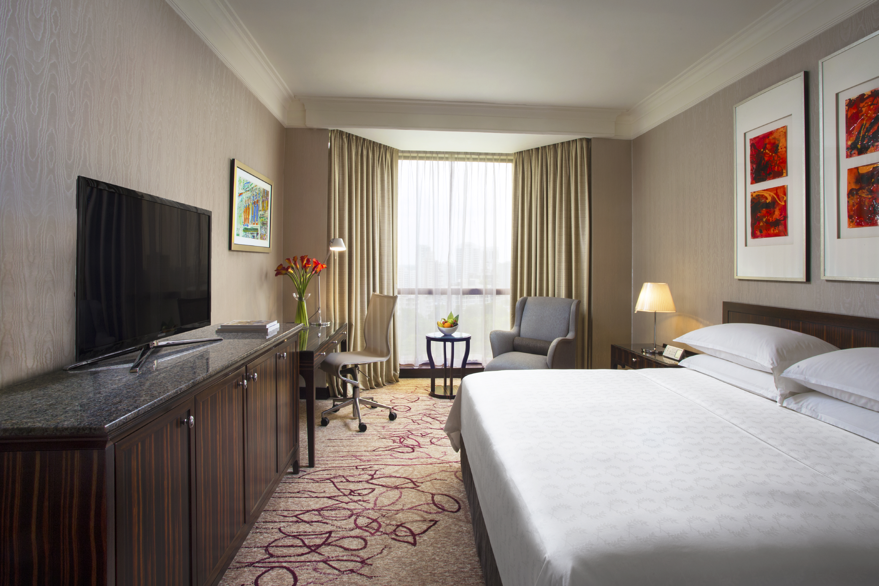 行政商务客房, 客房, 1 张特大床, 高楼层