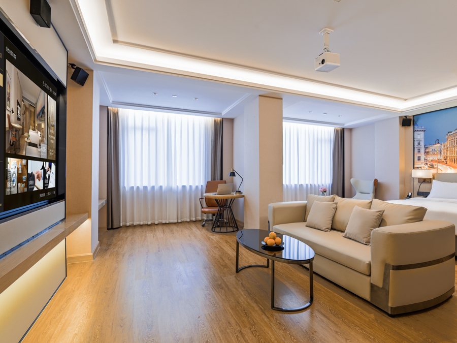 百寸巨幕影音房【vip视频投屏+超大空间+Coffee机】