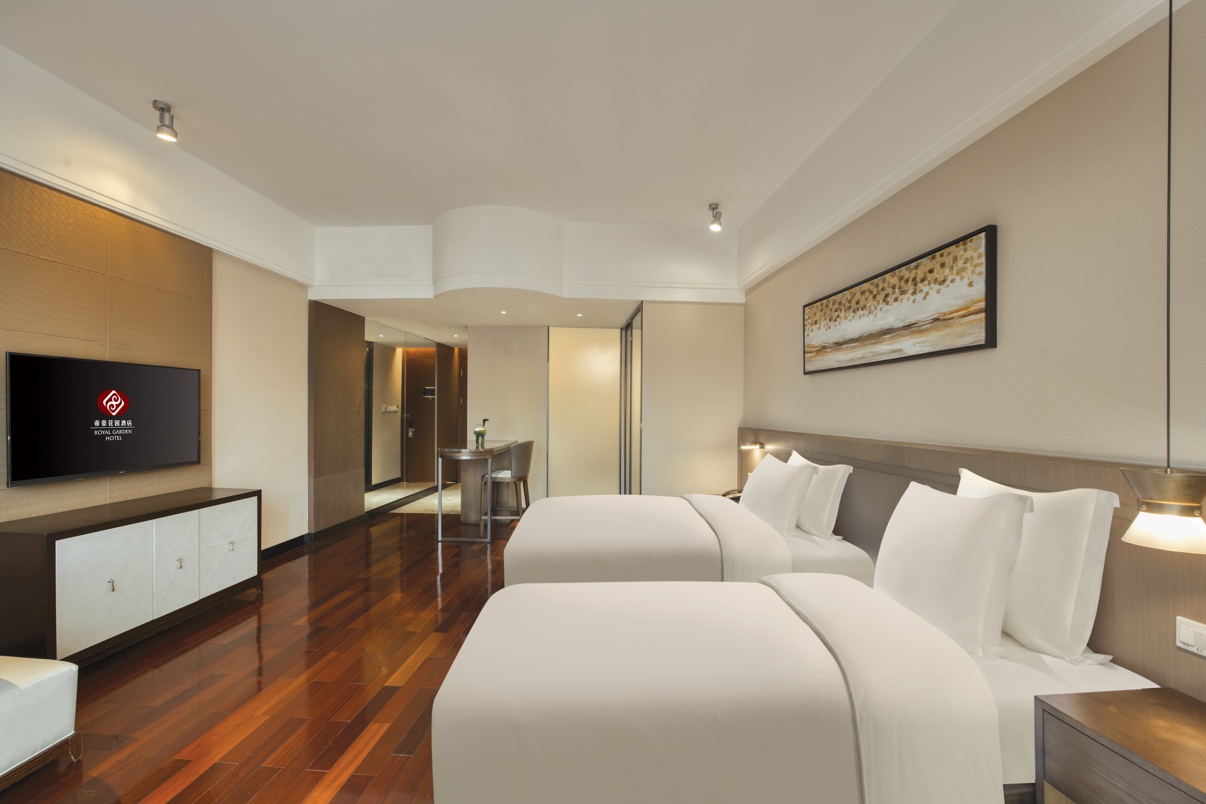 城市景观高级双床房（附楼）