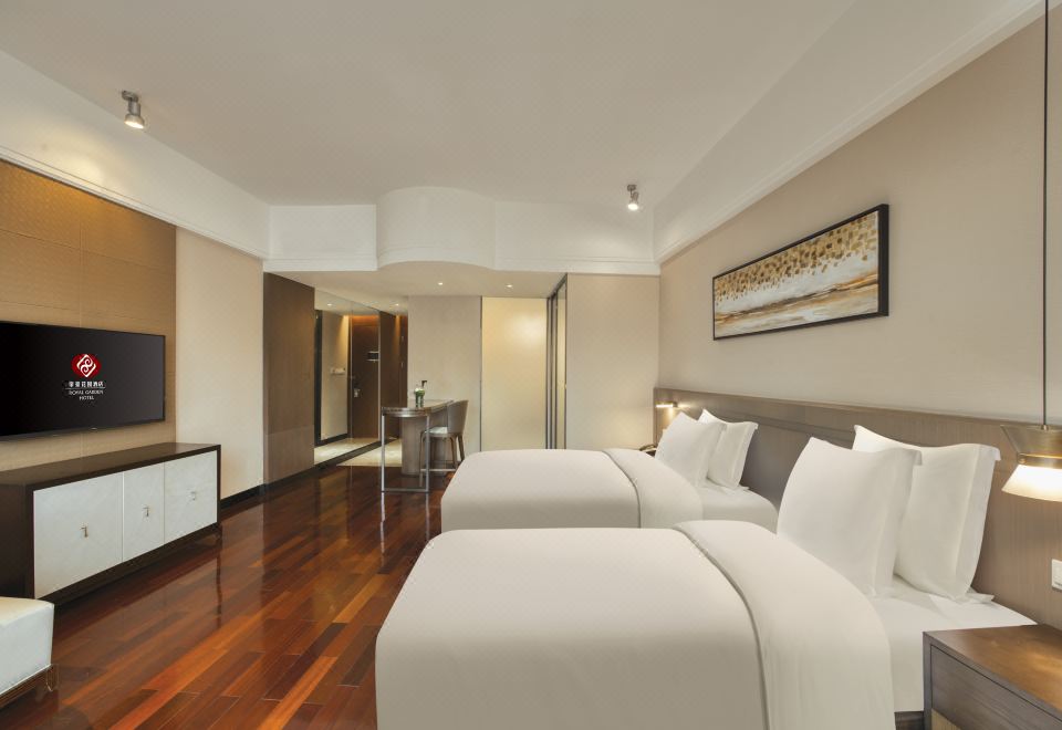 城市景观高级双床房（附楼）