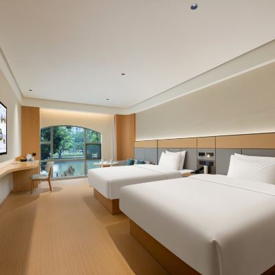 江景商務雙床房（智能客控） 中山江畔商務酒店優惠