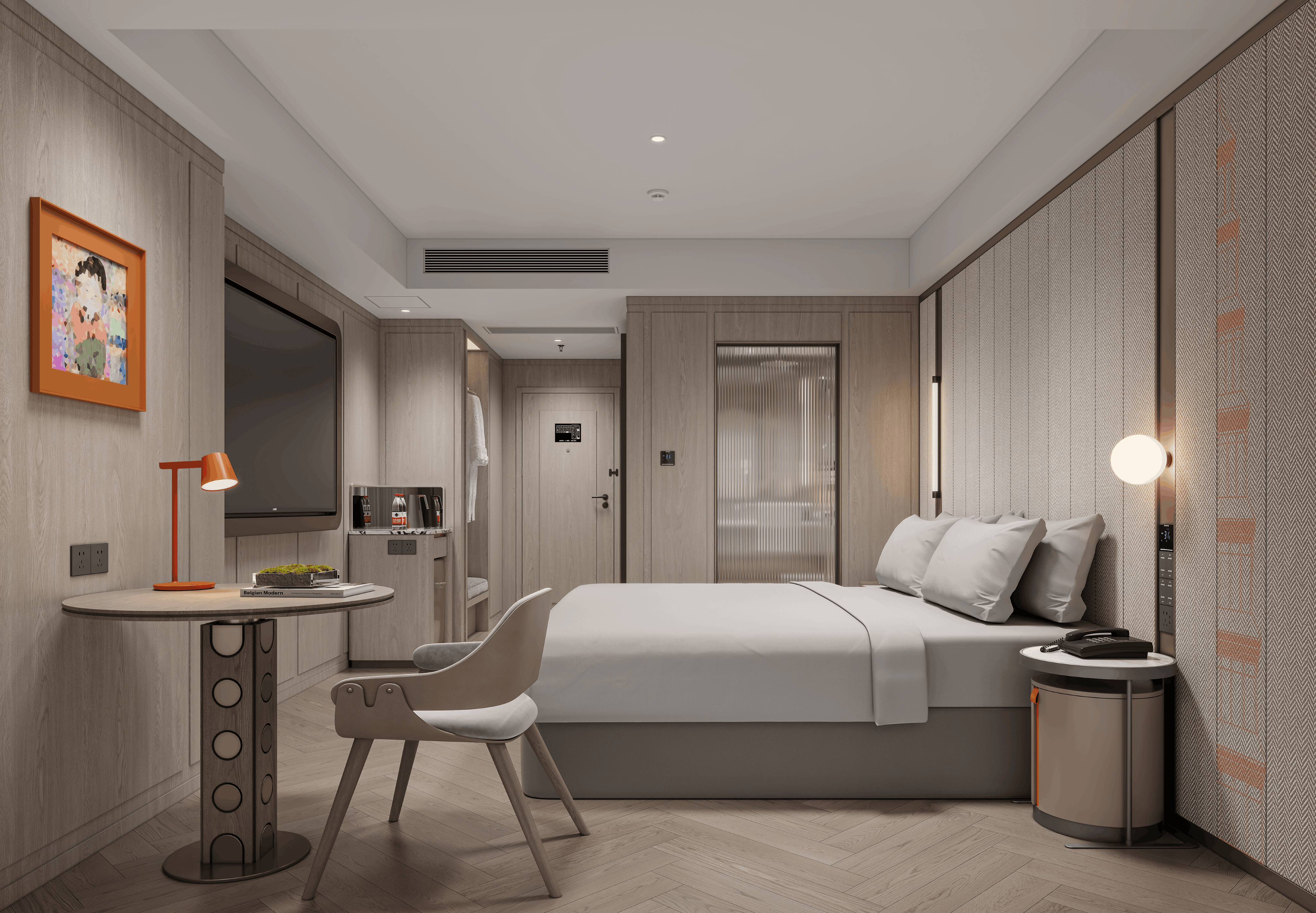 新禧大床房+75寸液晶可投屏电视+智能客控