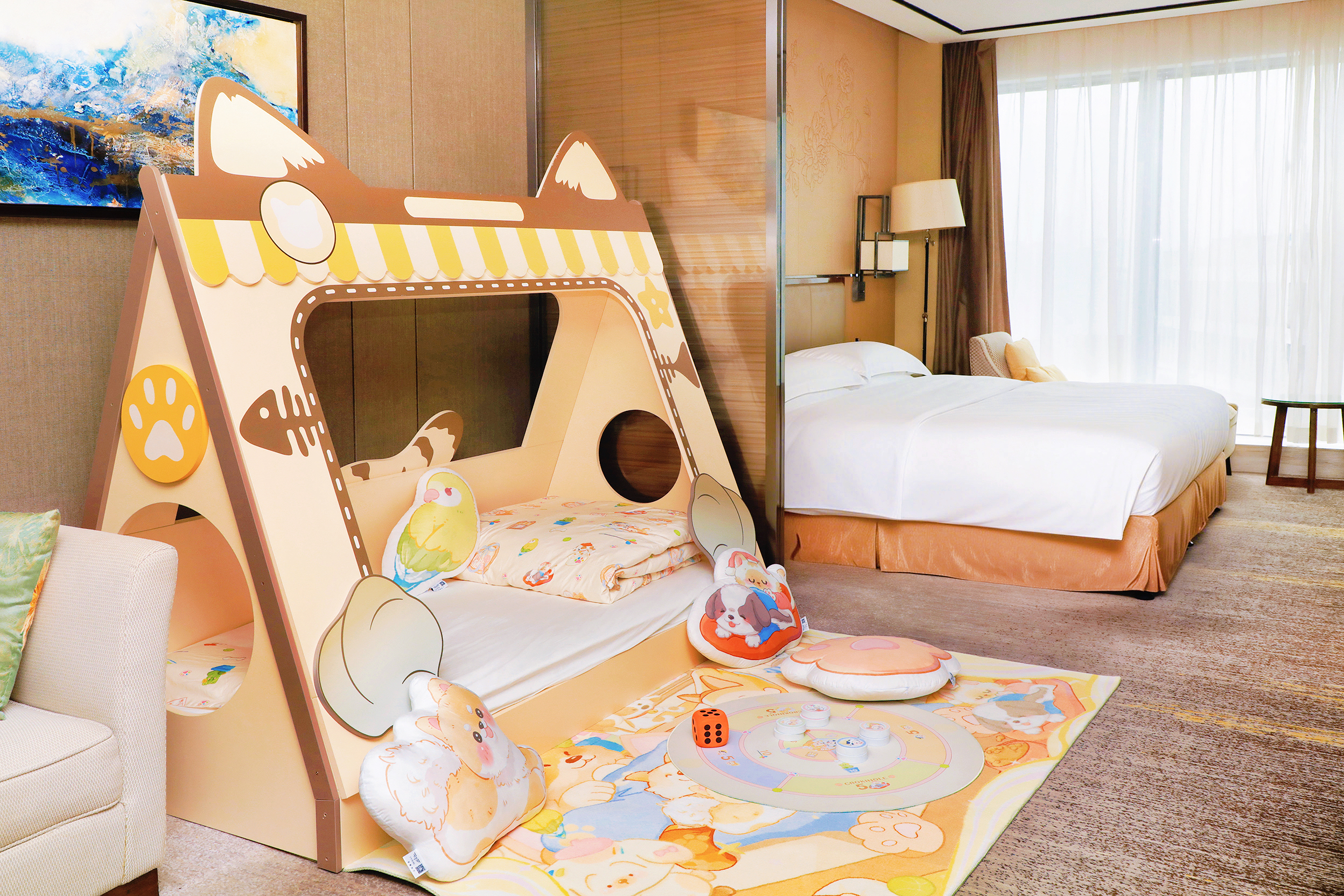 萌宠主题-帐篷床家庭套房