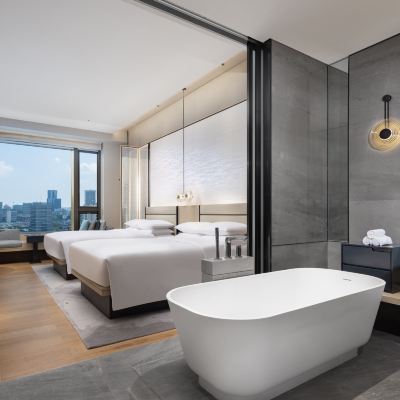 精選豪華雙床房 武漢光谷萬豪飯店優惠