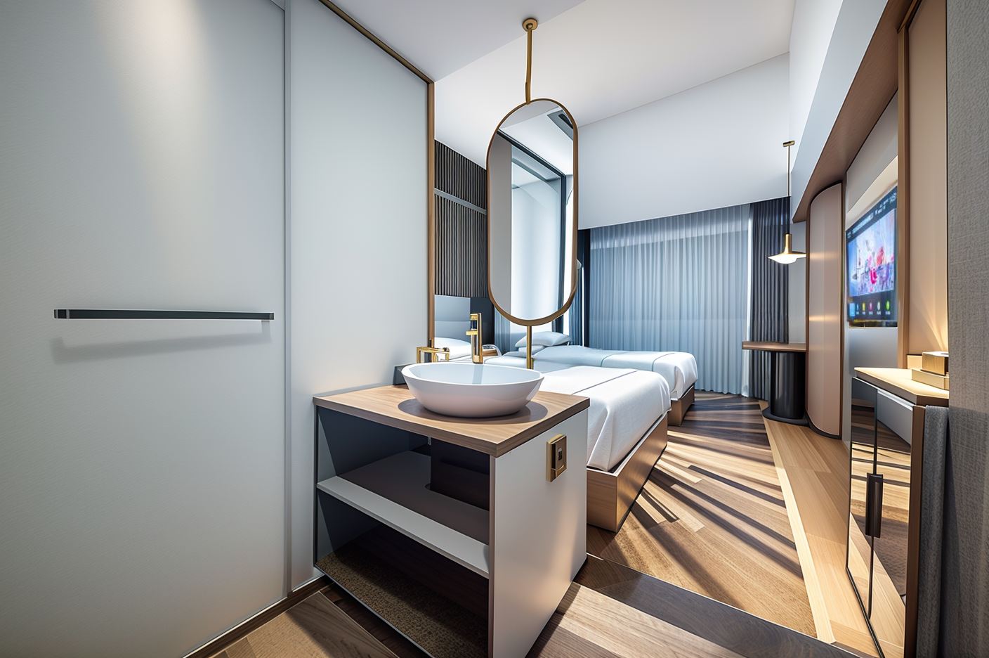 甄选风尚双床房（全屋AI智能客控）