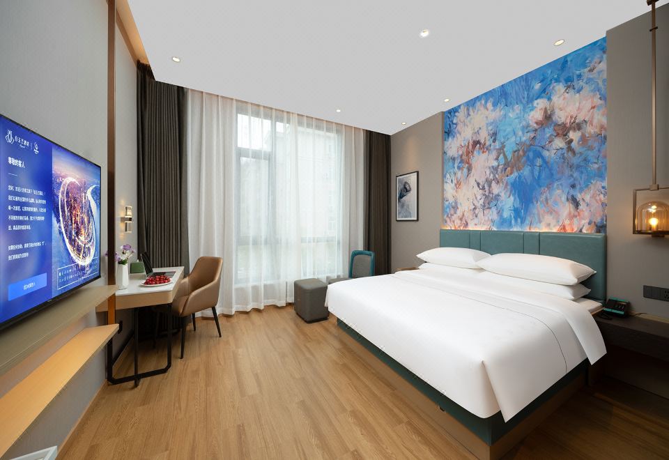 Magnotel Hotel (Jinzhong Lingshi Xinjian Street)Zero Pressure Quiet Elegance Room (Double Bed)