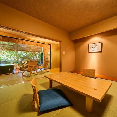 【禁煙】スーペリア露天風呂付和室 内風呂なし(眺望なし) 湯快リゾート 湯原温泉 輝乃湯 クーポン