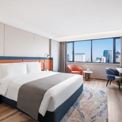 城景大床房「高空觀景.智能客控.深睡床墊.深睡乳膠枕」 杭州西湖武林廣場蘭歐國際飯店優惠