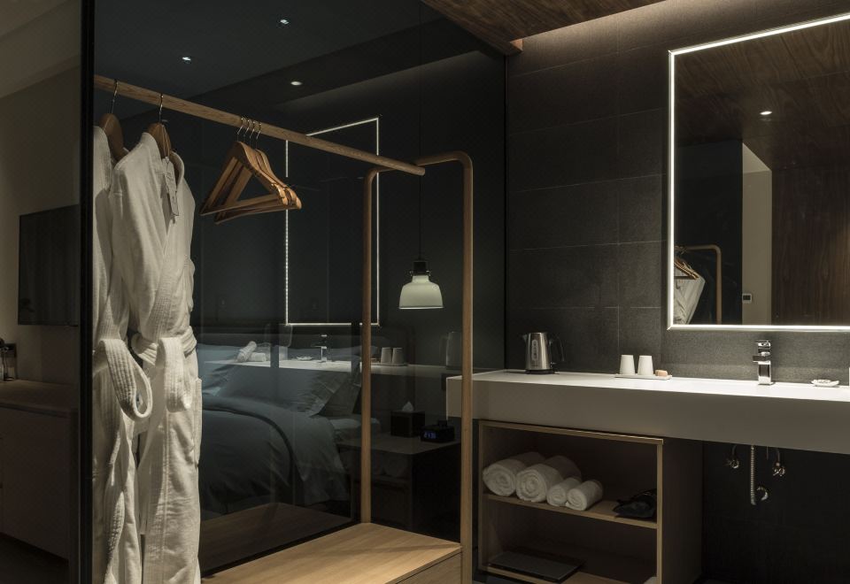 山景家庭雙床房+窗外好景+茶空間