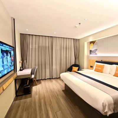 安心睡0壓大床房（石墨烯床墊+0壓慢回彈記憶枕+舒適睡眠） 如家商旅酒店（佛山順德大良客運總站鳳城食都店）優惠