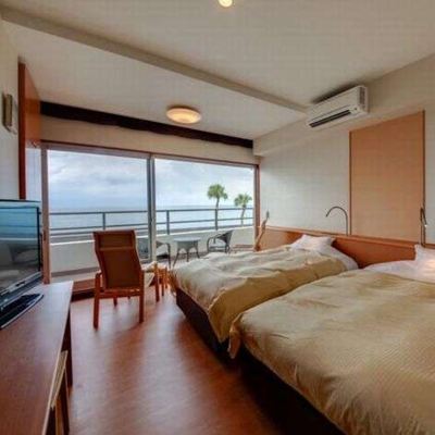 西洋風オーシャンビューツインルーム(禁煙) 休暇村　指宿 (いぶすき) クーポン