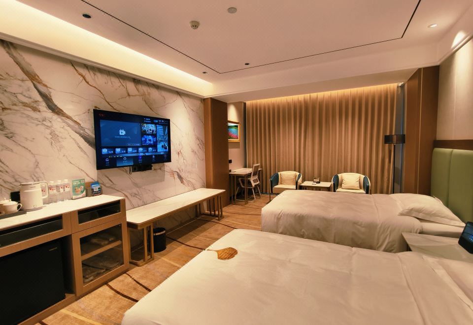 轻奢·智能温泉双床房（全屋智能+温泉私汤+零压床垫）