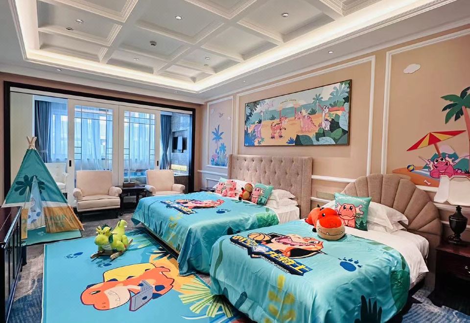 Baihualin Hot Spring Valley HotelTime And Space Dragon Knight Theme Family Room